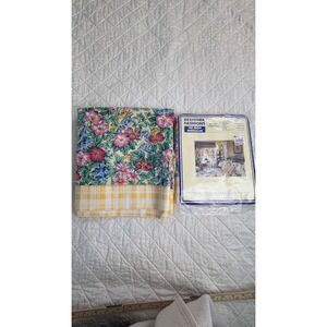 Vintage 1990 Floral Blouson Valances Abigail Made USA NOS